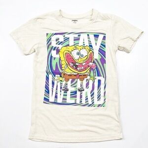 Nickelodeon SpongeBob Stay Weird short sleeve graphic t-shirt